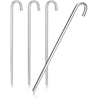 com-four® Anclajes de Suelo 4X XL de Acero Macizo - Anclajes de Suelo Extremadamente estables para Tiendas- pabellones…